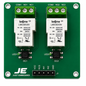 2 Channel 30A T-Shape Relay Cards