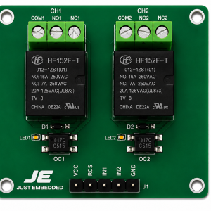 2 Channel 10A T-Shape Relay Cards