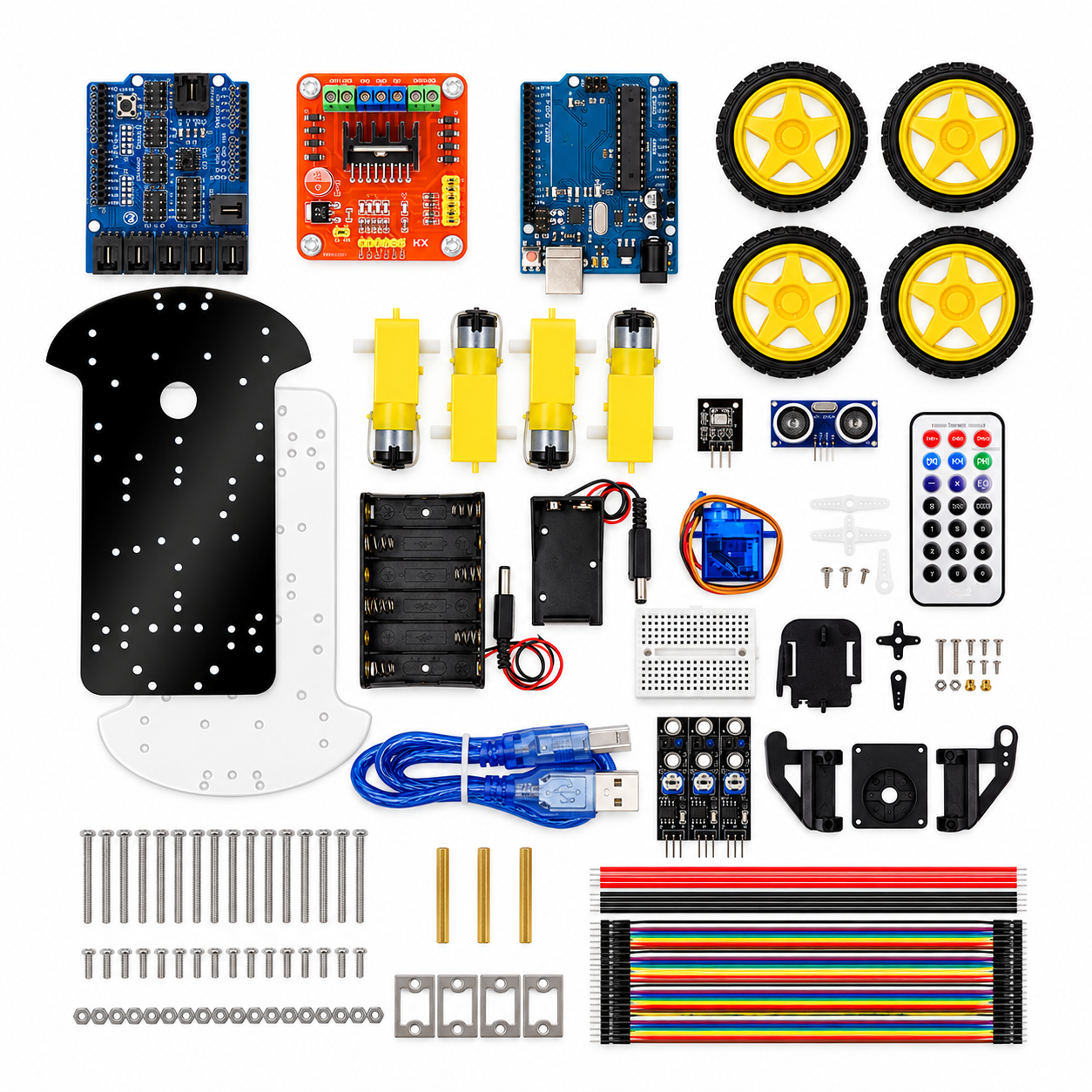 Arduino-Robot-Car-Kit-Flat-Lay