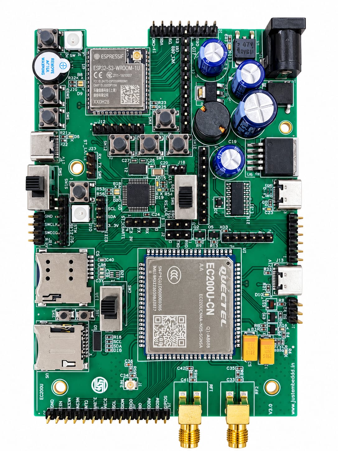 JE QUECTEL EC200U, ESP32-S3 & STM32 DEV KIT